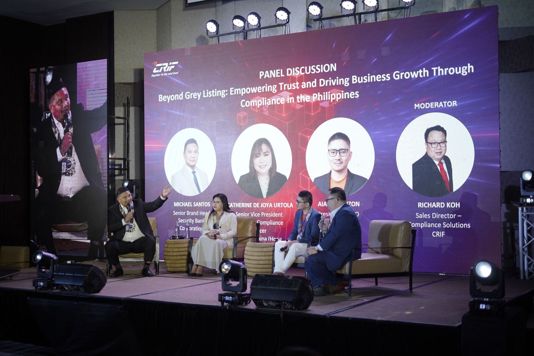 CRIF Forum speakers on stage during a panel discussion